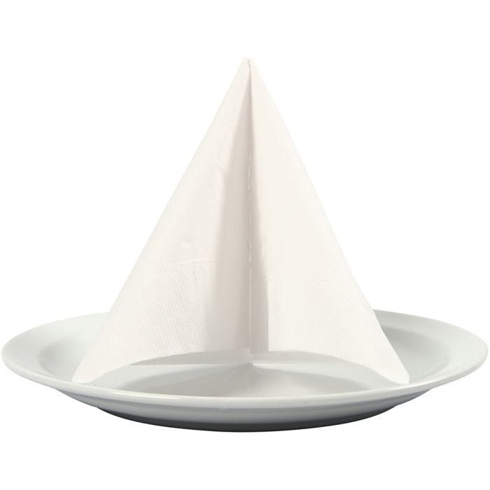 Tovaglioli, misura 33x33 cm, bianco, 20 pz/ 1 conf.