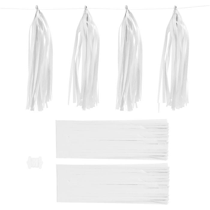 Nappe in carta , misura 12x35 cm, 14 g, bianco, 12 pz/ 1 conf.