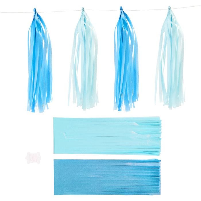 Nappe in carta , misura 12x35 cm, 14 g, blu, azzurro, 12 pz/ 1 conf.