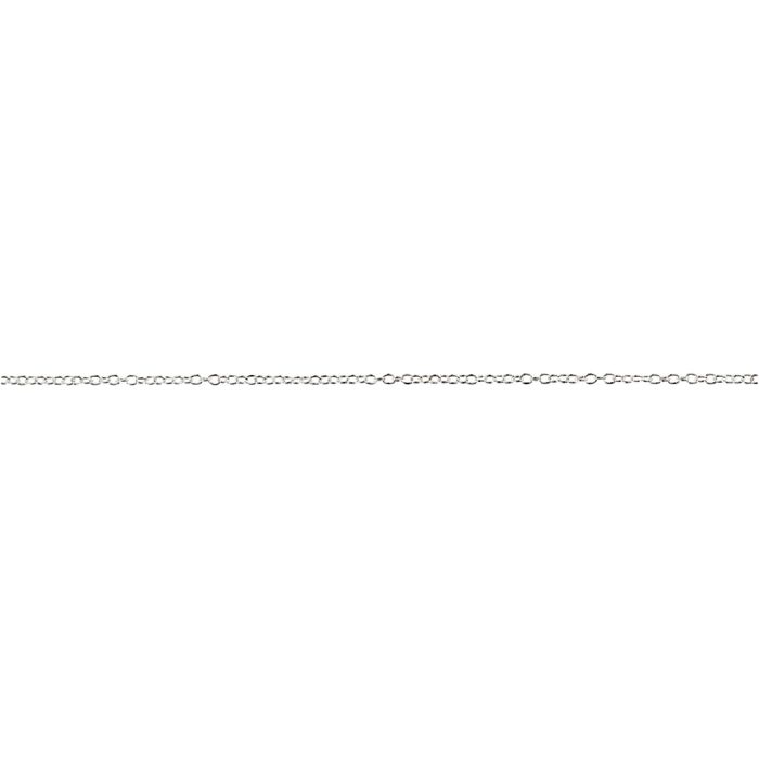 Catena per gioielli, L: 2 mm, placcato argento, 20 m/ 1 pz