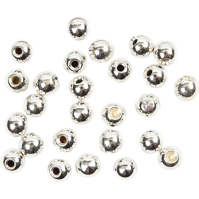 Fermi per filo armonico, diam 3 mm, misura buco 1 mm, placcato argento, 20 pz/ 1 conf.