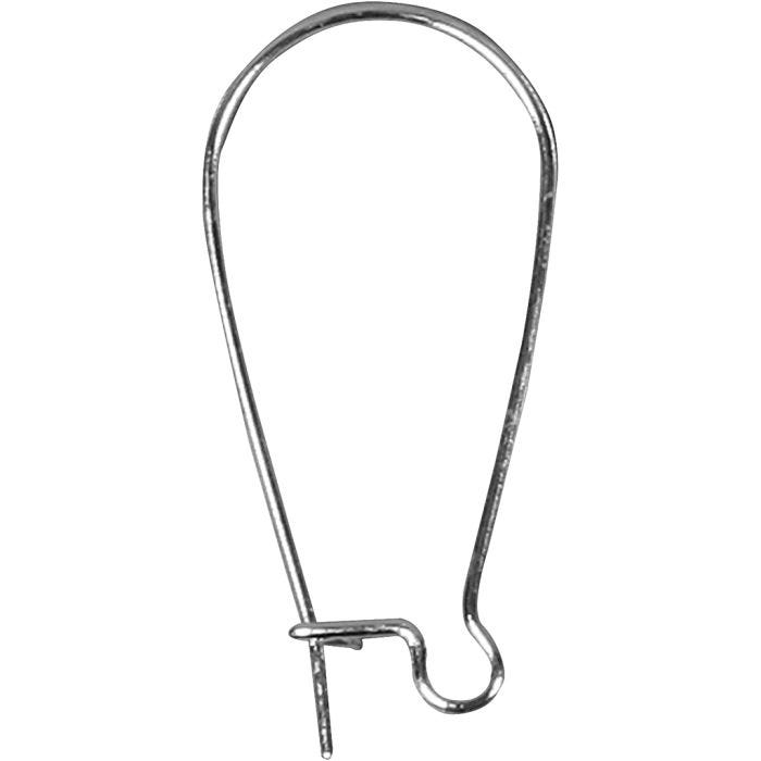 Monachelle, L: 25 mm, placcato argento, 6 pz/ 1 conf.