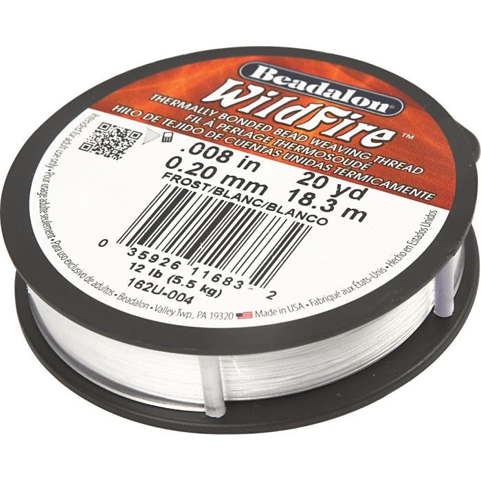 Filo per Gioielli, spess. 0,2 mm, bianco, 18.30 m/ 1 rot.