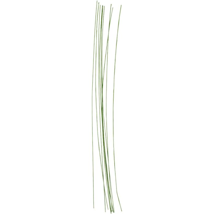 Filo stelo floreale, L: 30 cm, diam 0,6 mm, verde, 20 pz/ 1 conf.