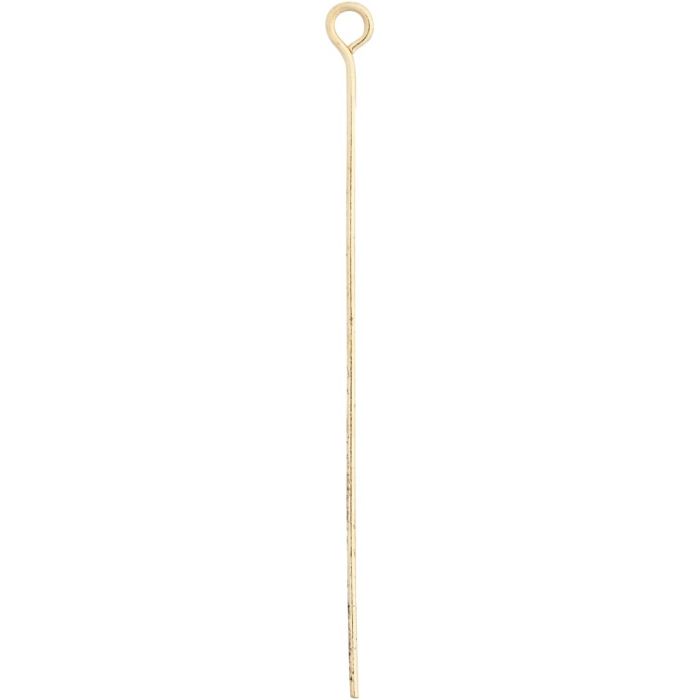Spille con occhiello, L: 50 mm, placcato oro, 30 pz/ 1 conf.