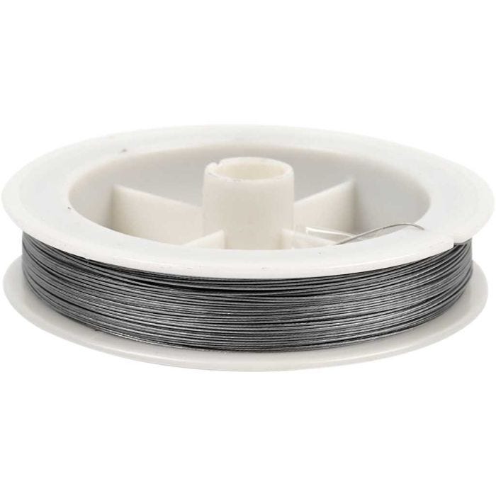 Filo per Gioielli, spess. 0,38 mm, argento, 100 m/ 1 rot.