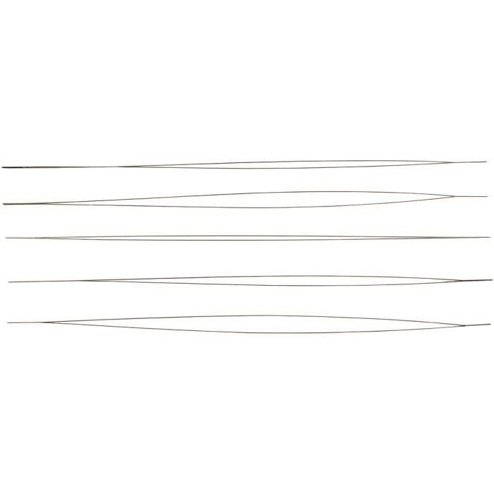 Ago per perline, L: 12 cm, spess. 0,25 mm, 5 pz/ 1 conf.