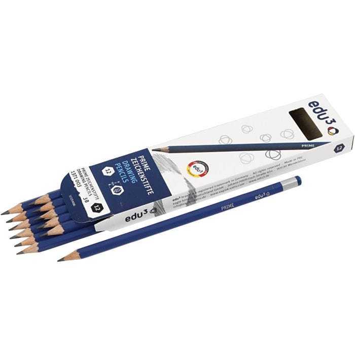 Matita da Disegno edu, 3B, 12 pz/ 1 conf.