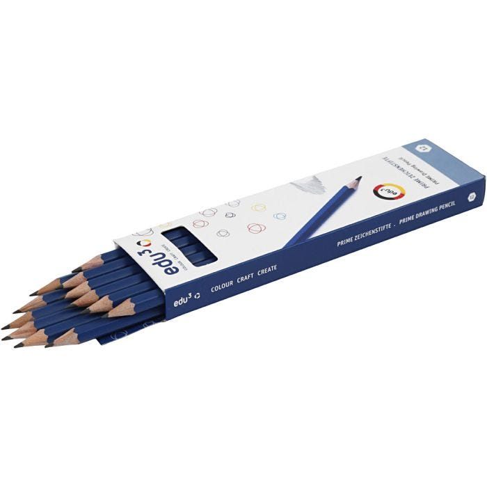 Matita da Disegno edu, H, 12 pz/ 1 conf.