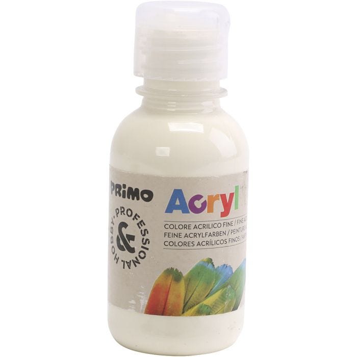 PRIMO Luxury pittura acrilica, avorio, 125 ml/ 1 bott.