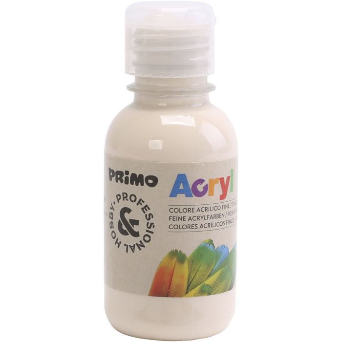 PRIMO Luxury pittura acrilica, beige, 125 ml/ 1 bott.