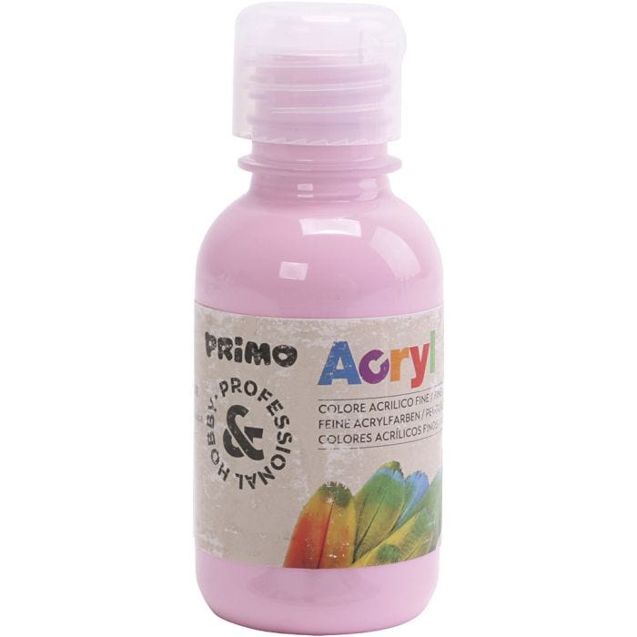 PRIMO Luxury pittura acrilica, rosso chiaro, 125 ml/ 1 bott.
