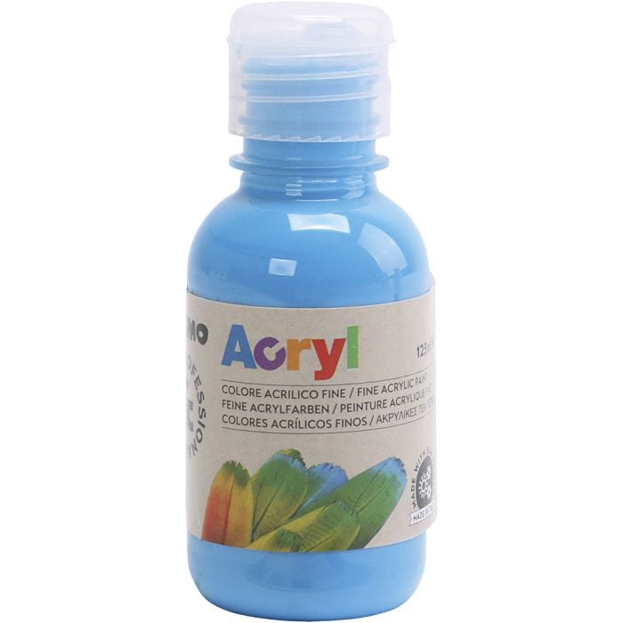 PRIMO Luxury pittura acrilica, blu primario, 125 ml/ 1 bott.