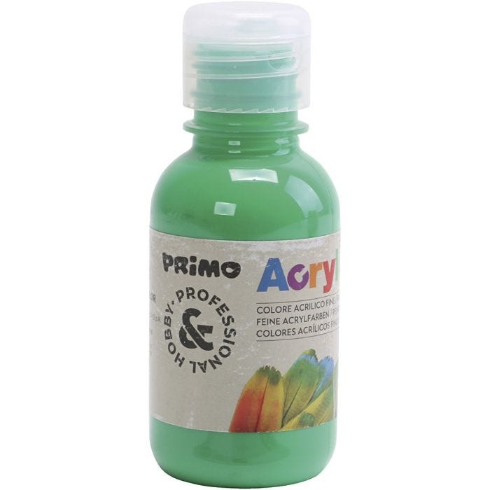 PRIMO Luxury pittura acrilica, verde, 125 ml/ 1 bott.