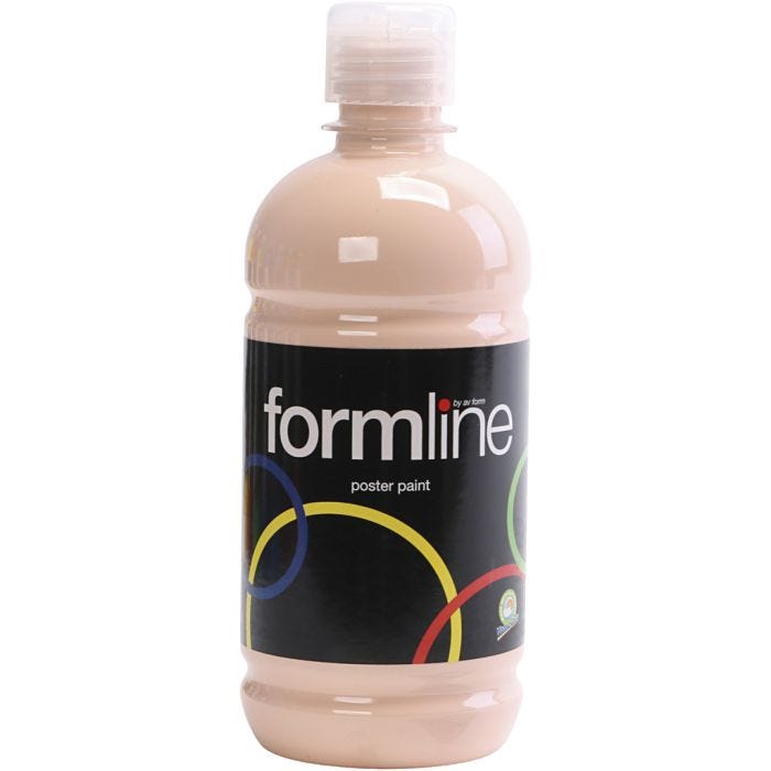 Pittura Tempera Opaca, beige, 500 ml/ 1 bott.