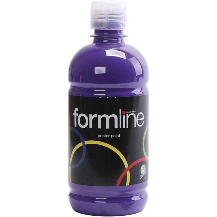 Pittura Tempera Opaca, violetto, 500 ml/ 1 bott.