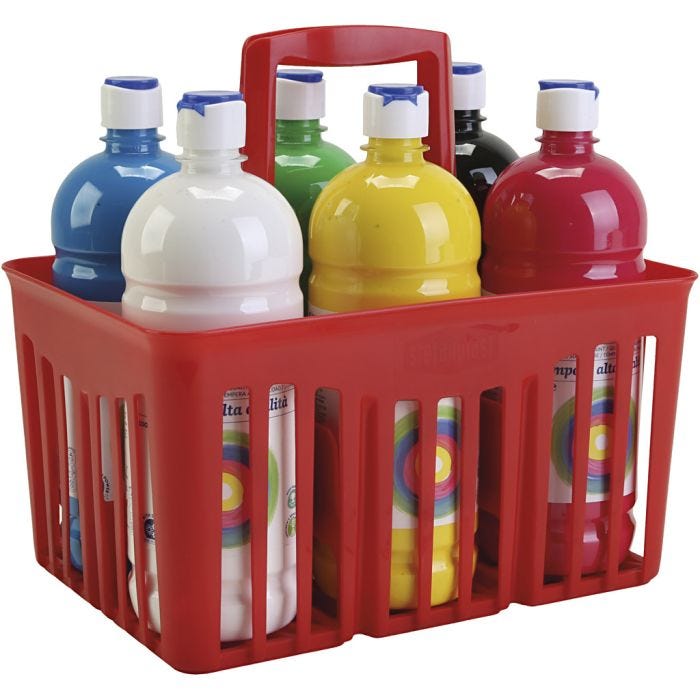 Pittura Tempera Opaca, opaco, colori asst., 6x1000 ml/ 1 conf.