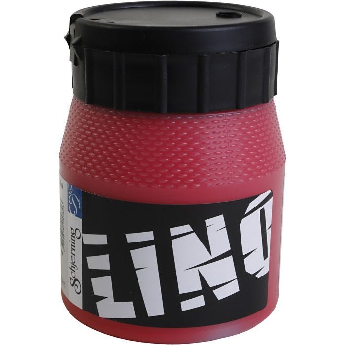 Inchiostro per Stampa a Blocchi, rosso, 250 ml/ 1 vasch.