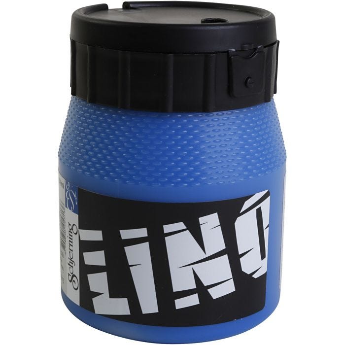 Inchiostro per Stampa a Blocchi, blu, 250 ml/ 1 vasch.