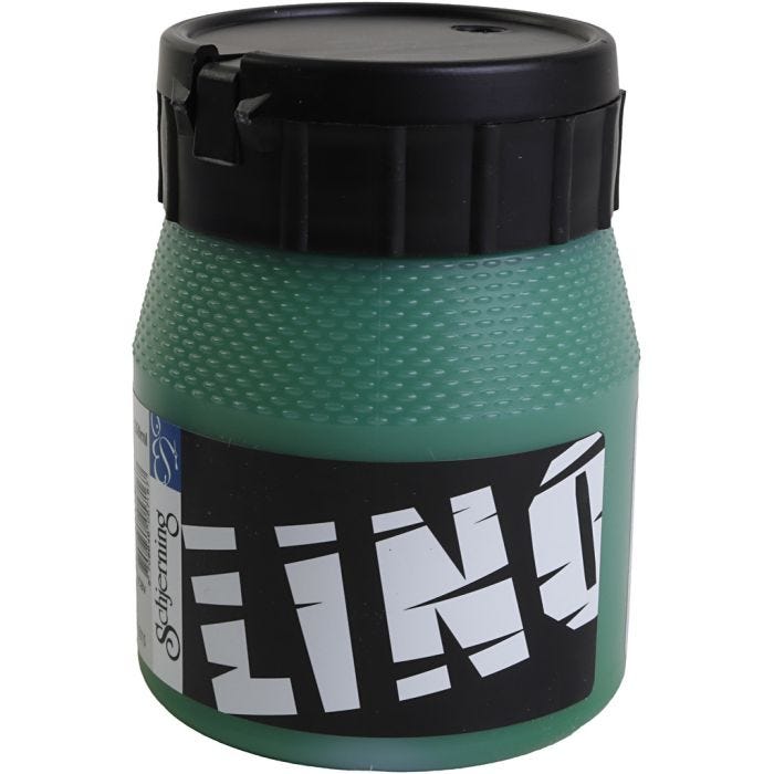 Inchiostro per Stampa a Blocchi, verde, 250 ml/ 1 vasch.