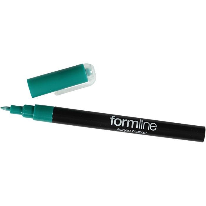 pennarello acrilico Formline, 0,7 mm, verde, 1 pz