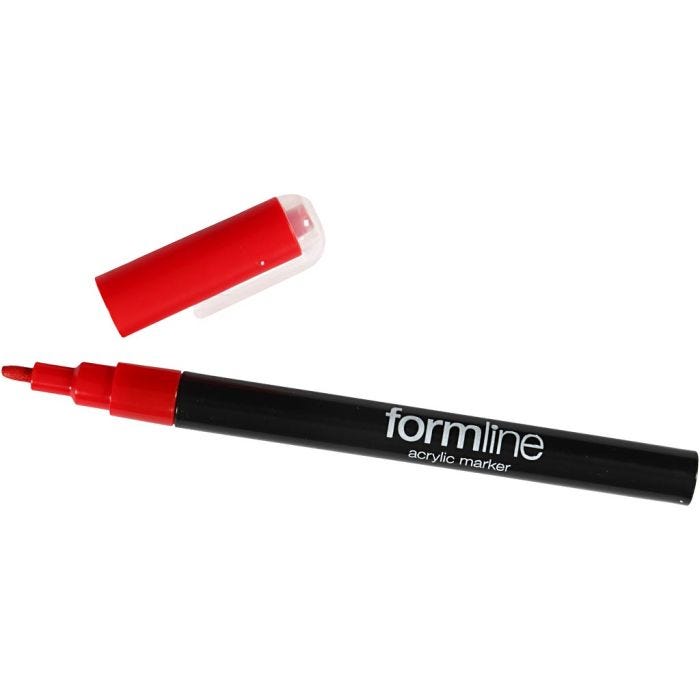 pennarello acrilico Formline, 0,9-1,3 mm, rosso, 1 pz