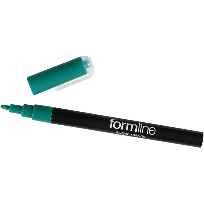 pennarello acrilico Formline, 0,9-1,3 mm, verde, 1 pz