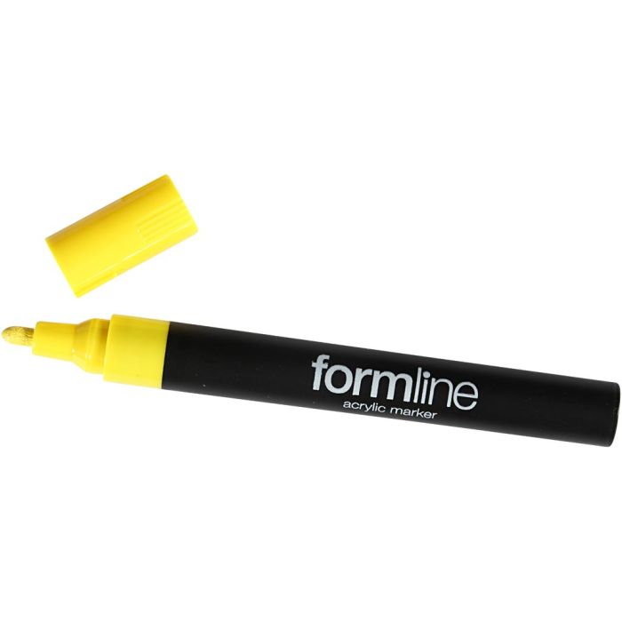 pennarello acrilico Formline, 2.5 mm, giallo, 1 pz