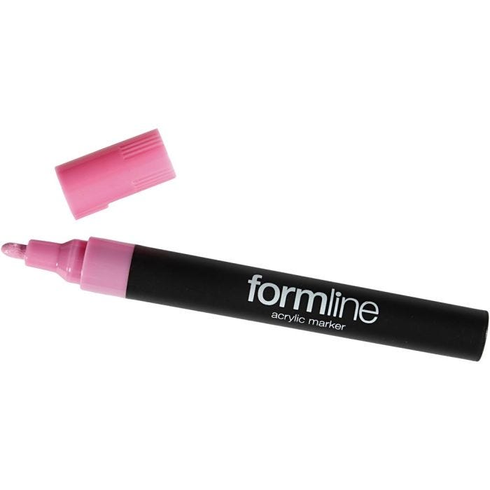 pennarello acrilico Formline, 2.5 mm, rosa, 1 pz