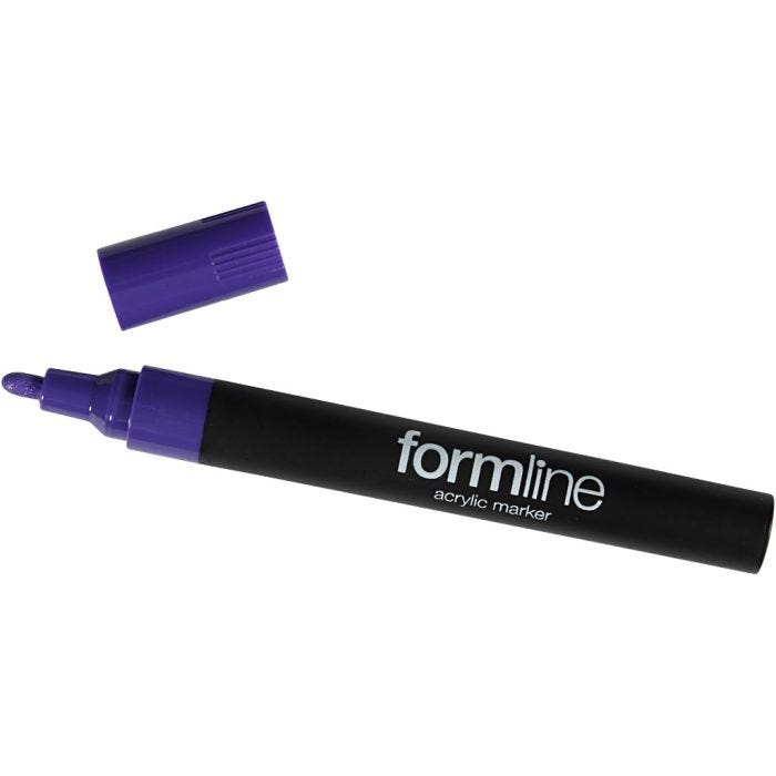 pennarello acrilico Formline, ampiezza tratto 2.5 mm, viola, 1 pz