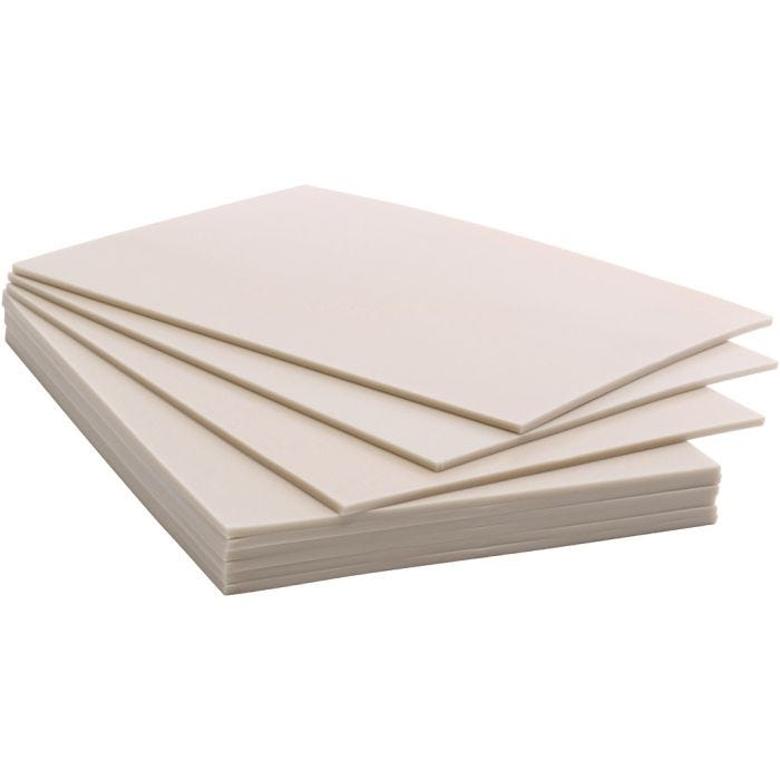 Piatti Lino, morbidi, misura 15x20 cm, spess. 3 mm, 10 pz/ 1 conf.