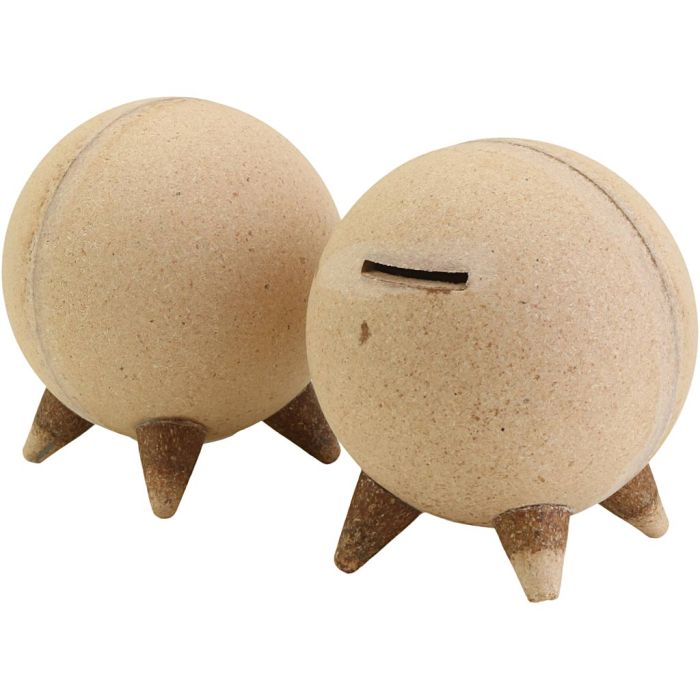 Salvadanaio in legno, diam 11 cm, 10 pz/ 1 conf.