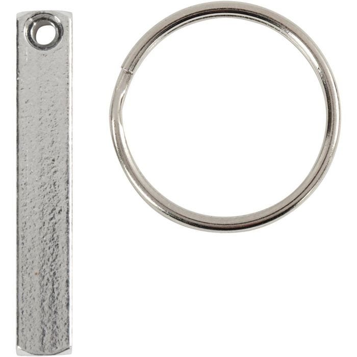 Kit Portachiavi, misura 40x5 mm, 6 pz/ 1 conf.