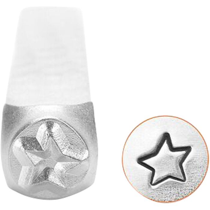 Timbro per embossing, Stella, 65 mm, 3 mm, 1 pz