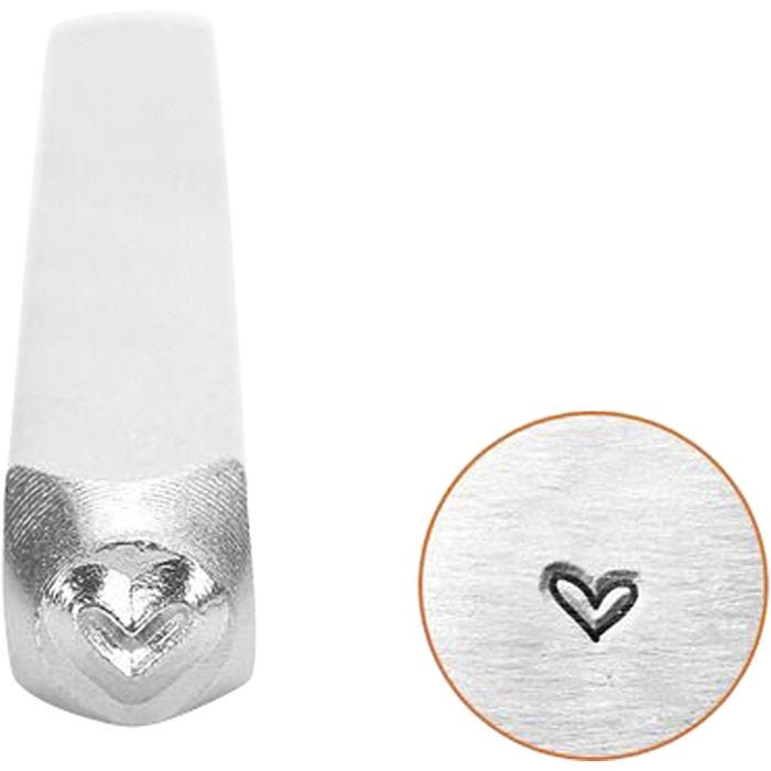 Timbro per embossing, cuore, 65 mm, 3 mm, 1 pz