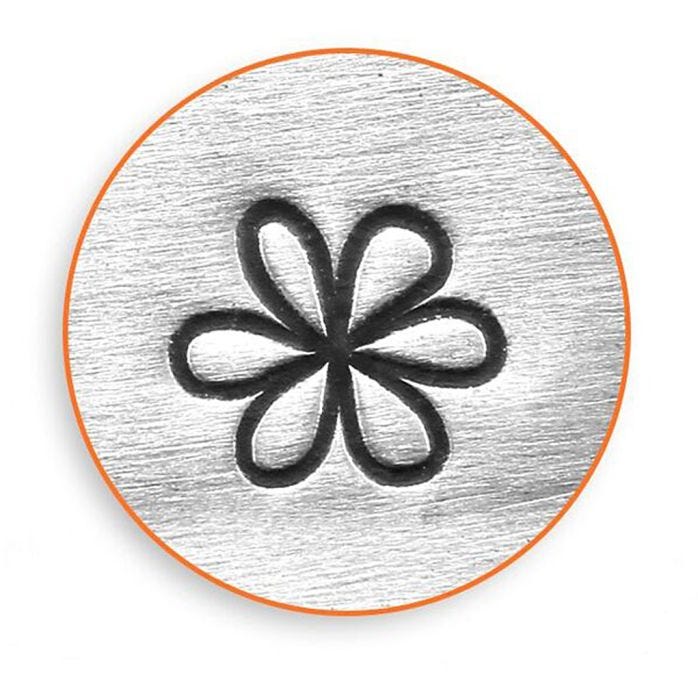Timbro per embossing, fiore, L: 65 mm, misura 6 mm, 1 pz