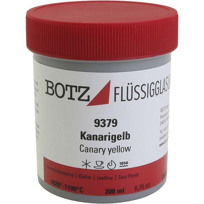 Smalto per argilla, giallo, 200 ml/ 1 vasch.