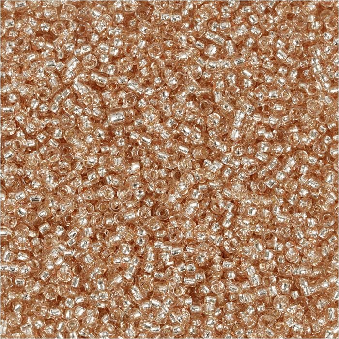 Perline Rocaille, diam 1,7 mm, misura 15/0, misura buco 0,5-0,8 mm, pesca, 25 g/ 1 conf.