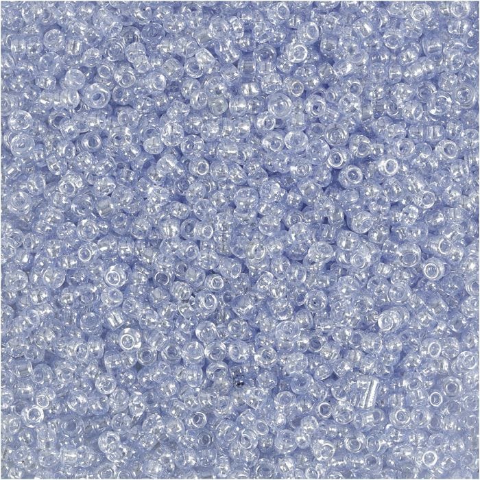 Perline Rocaille, diam 1,7 mm, misura 15/0, misura buco 0,5-0,8 mm, azzurro, 25 g/ 1 conf.