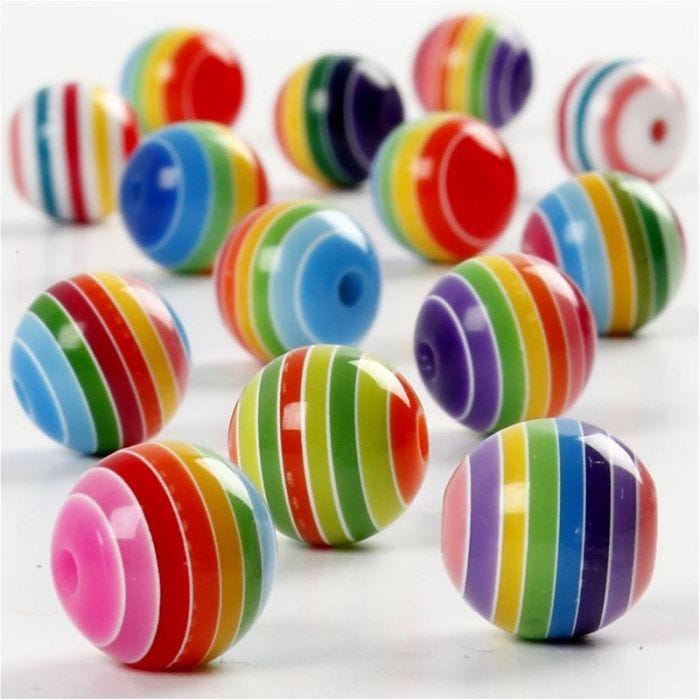 Mix Multicolore, diam 12 mm, misura buco 1,5 mm, 55 g, 75 ml/ 1 conf.