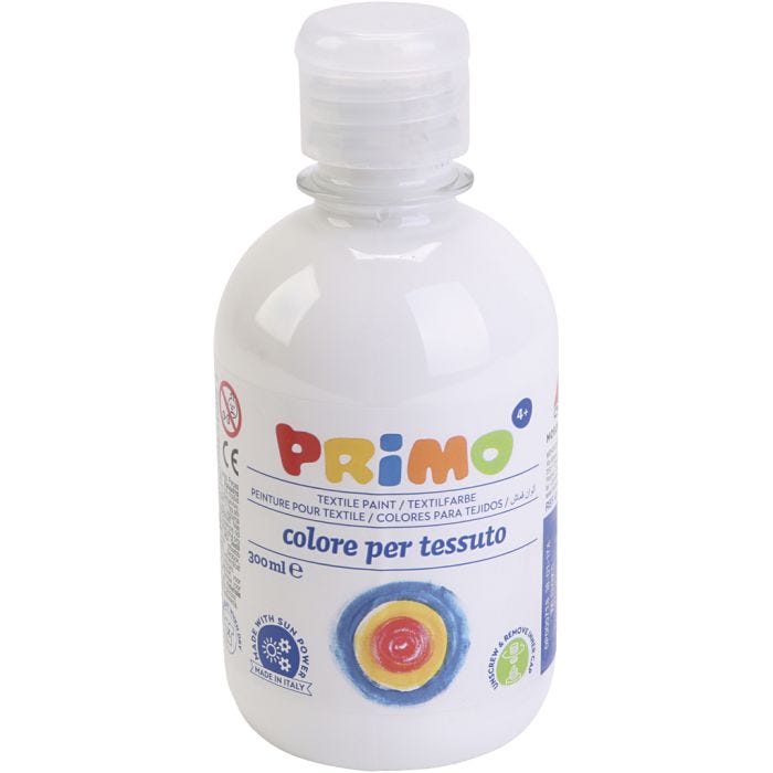 Pittura Tessile, bianco, 300 ml/ 1 bott.