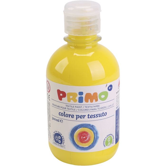 Pittura Tessile, giallo, 300 ml/ 1 bott.
