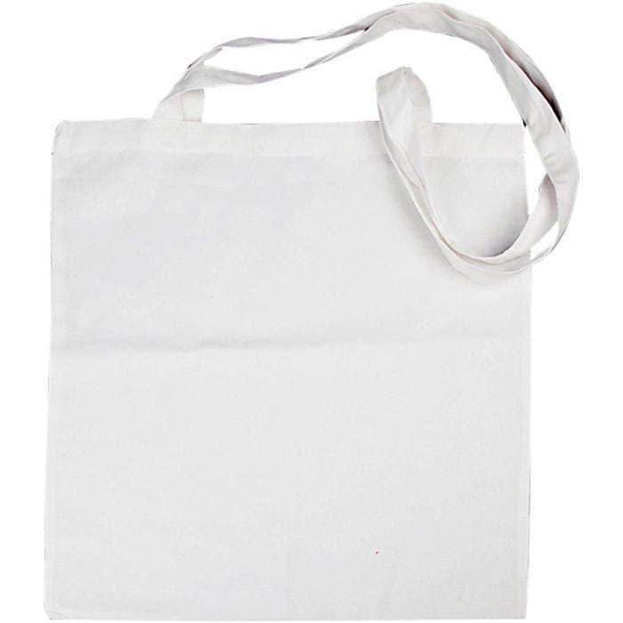 Shopping bag , misura 38x42 cm, 130 g, bianco, 20 pz/ 1 conf.