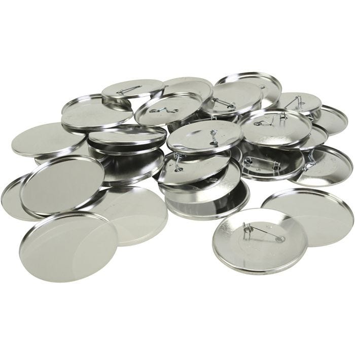 Distintivi, diam 5,5 cm, 100 pz/ 1 conf.