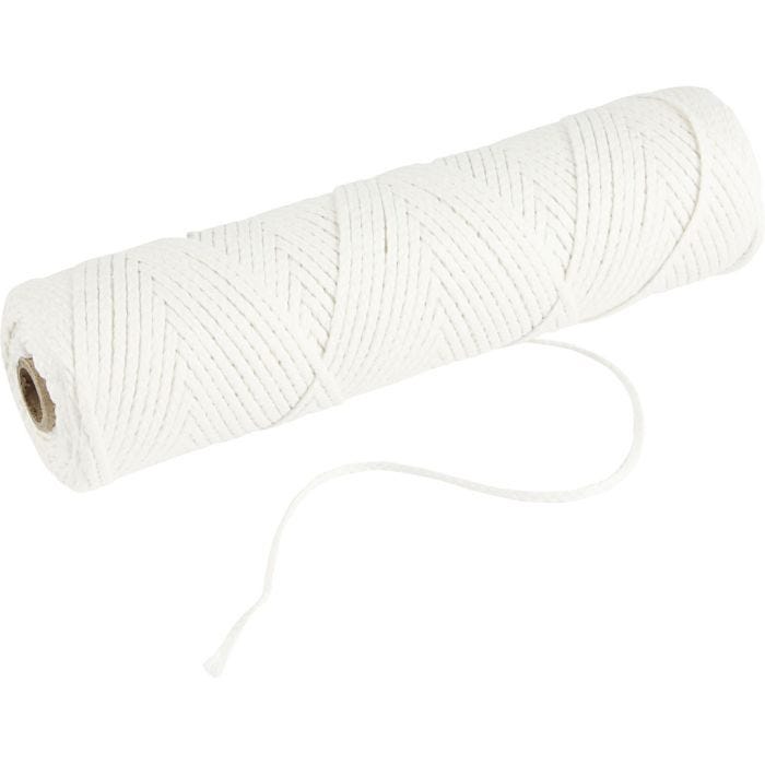 Stoppino , Adatto per candele a immersione (dia. 15-22 mm) e candele stampate (dia. 40-60 mm) , 100 g, 50 m/ 1 rot.