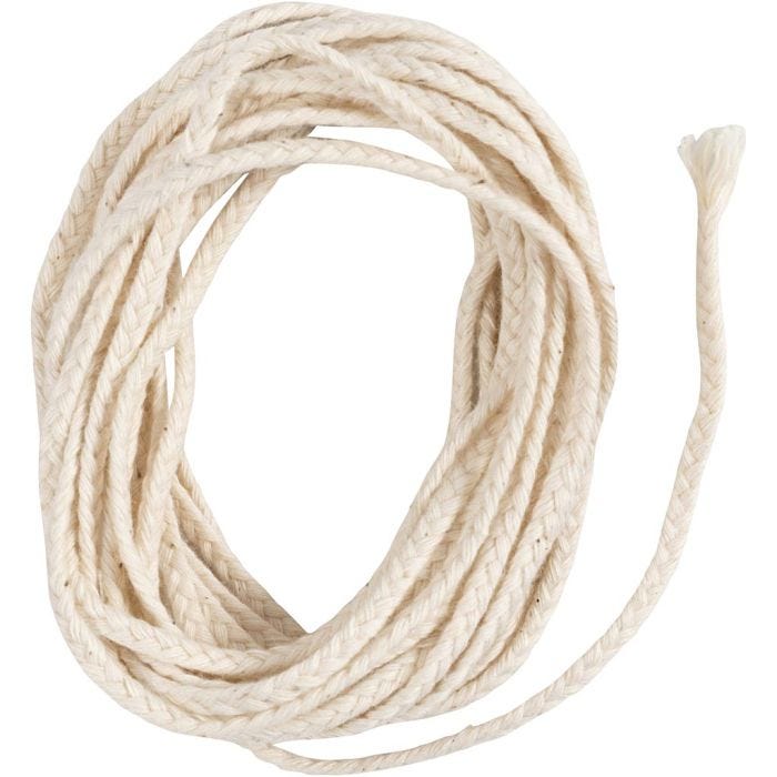 Stoppino , Adatto per candele a immersione (dia. 22-30 mm) e candele stampate (dia. 60-80 mm), 100 g, 3 m/ 1 conf.
