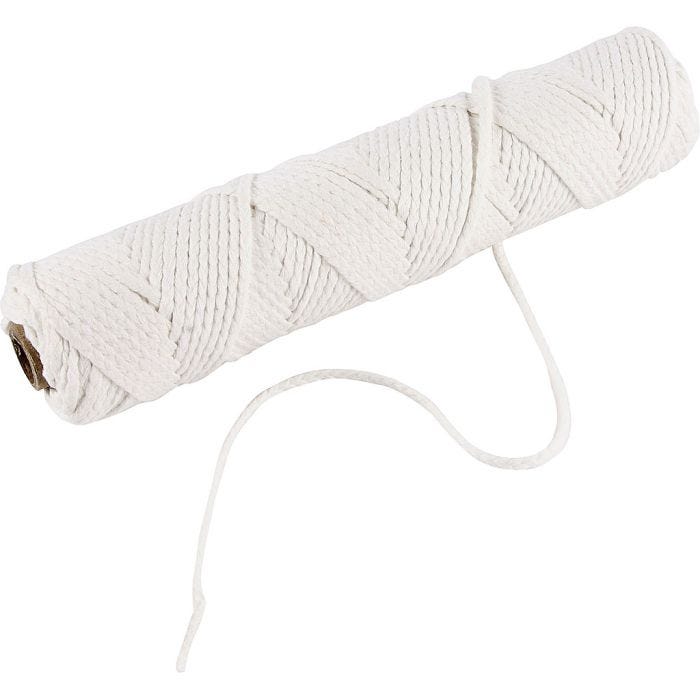 Stoppino per candele per stearina, Adatto per candele stampate con diametro di 50-70 mm, 100 g, 80 m/ 1 rot.