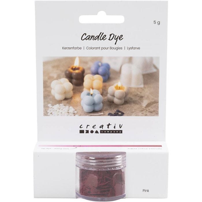 Colorante per candele, rosa, 5 g/ 1 conf.