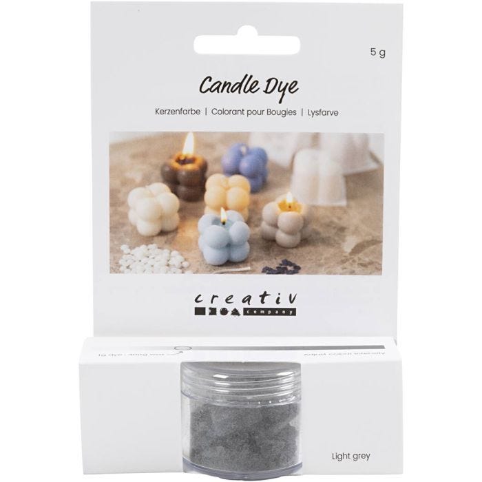 Colorante per candele, grigio chiaro, 5 g/ 1 conf.