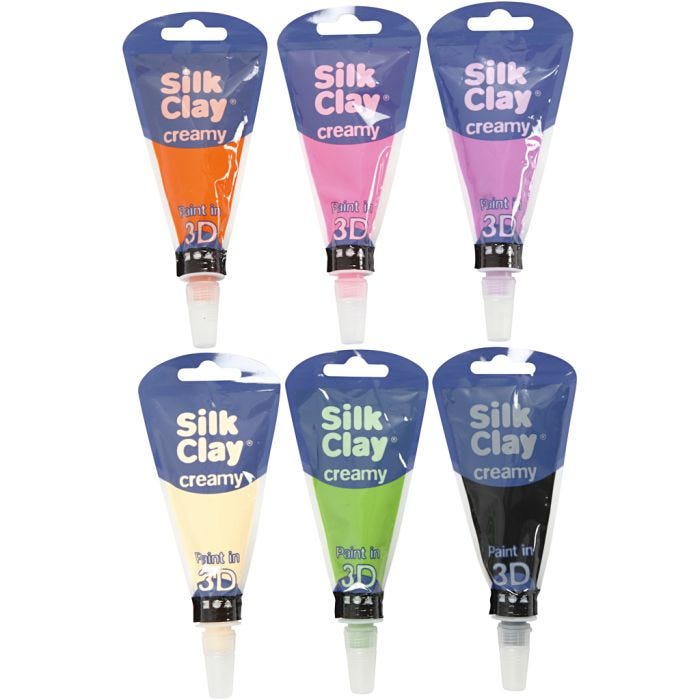 Silk Clay® Creamy, colore aggiuntivo, 6x35 ml/ 1 set